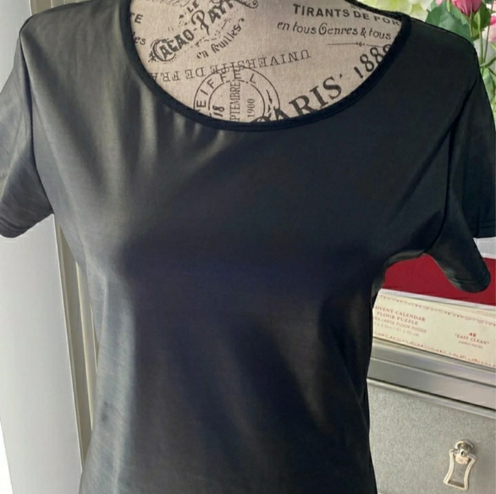 Pleather dress, bodycon, L